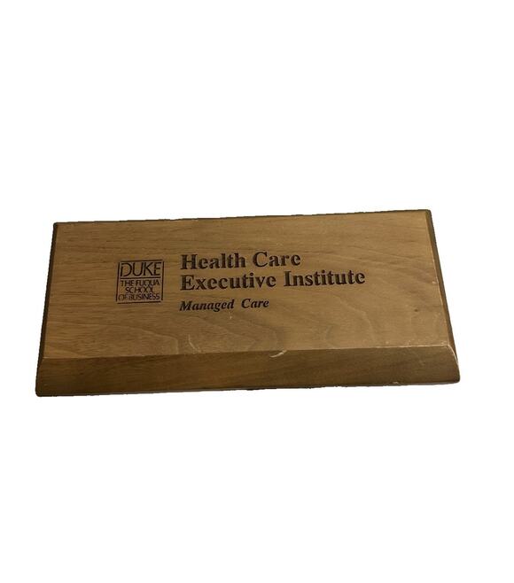 Duke Fuqua School of Business Eli Lilly Wooden Box Scissors & Letter Opener Set